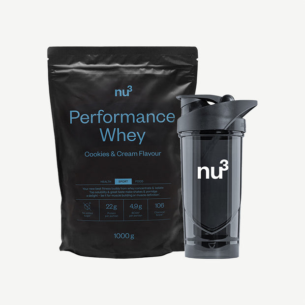 nu3 Performance Whey Protein + Shaker