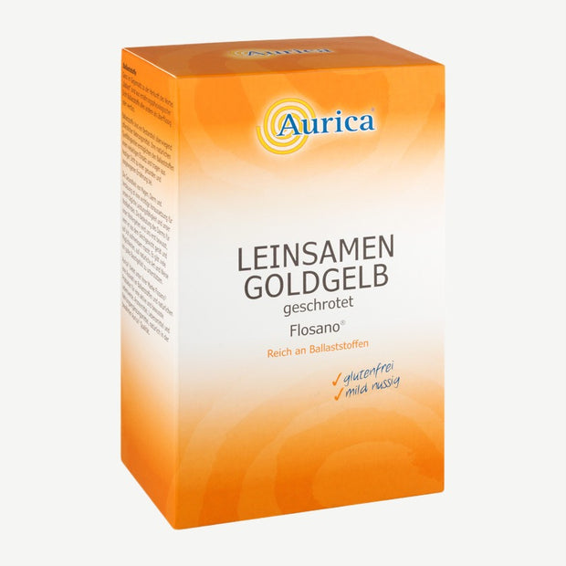 Aurica Leinsamen goldgelb geschrotet